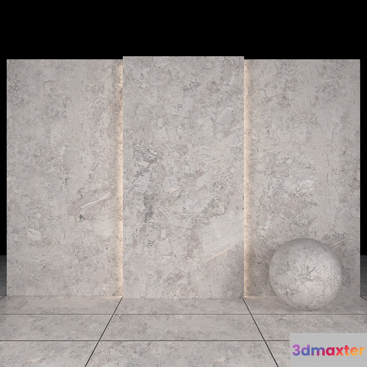 Moonstone gray marble 3D Max