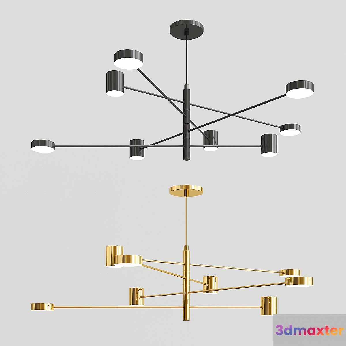 NORDIC GARNER - MODERN LOFT CHANDELIER 3D Max