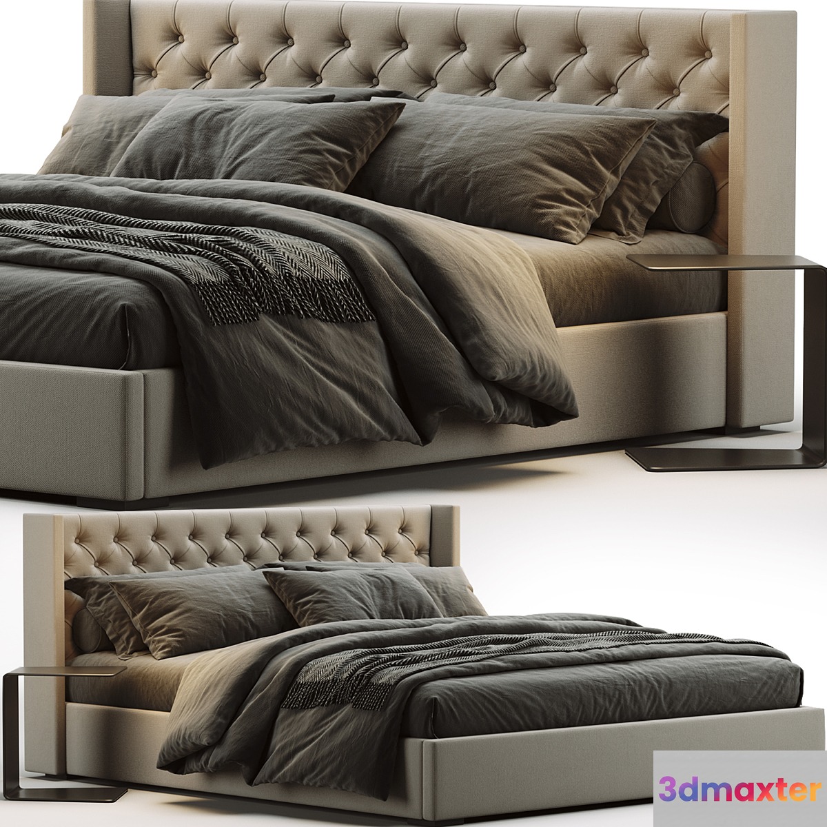 RH Adler Bed 3D Max