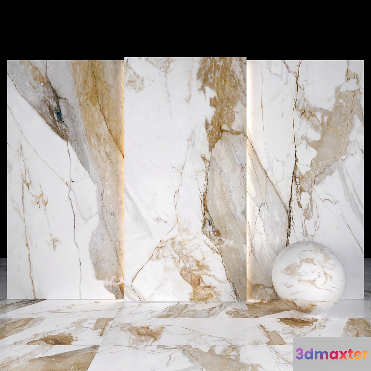 Kiruna White Marble 3D Max