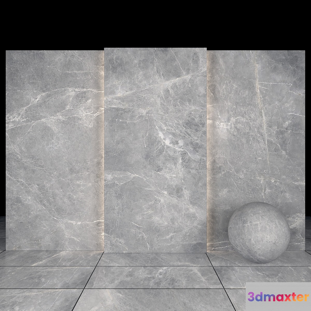 Soldier gray marble 3D Max