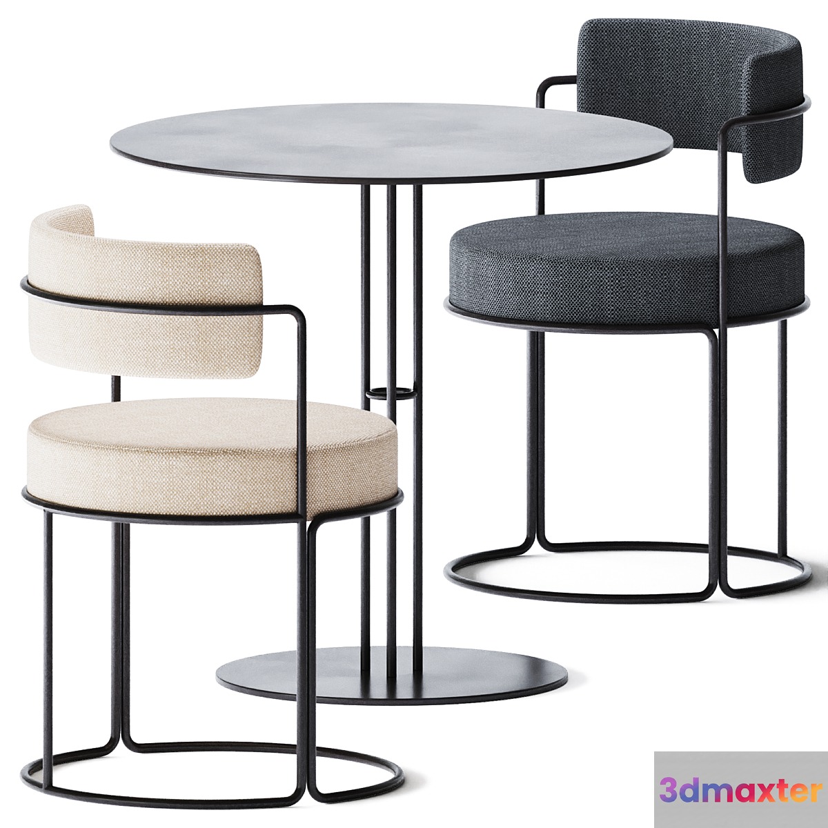 Round Dining Table Paradiso by iSimar 3D Max