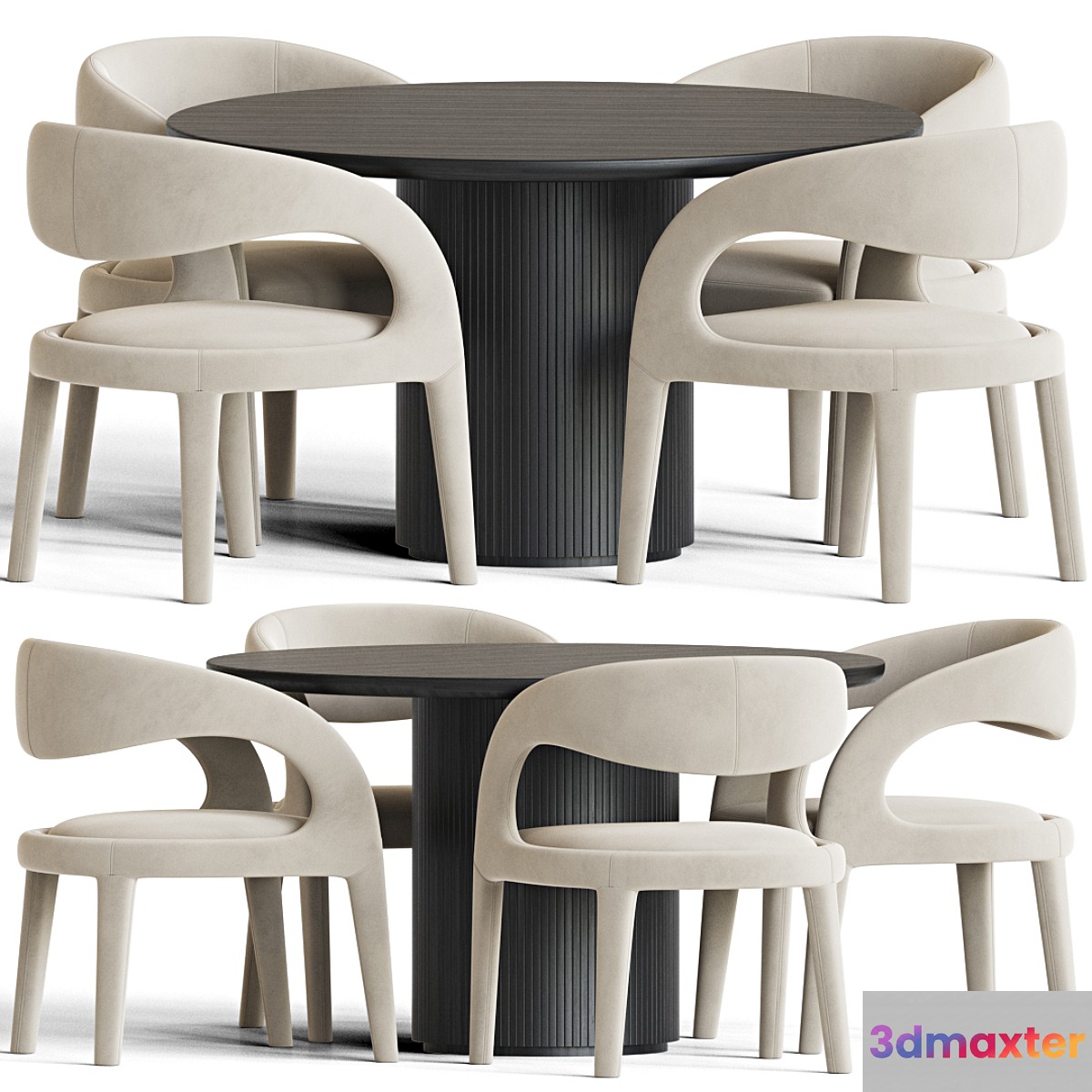 Dining Set 97 3D Max