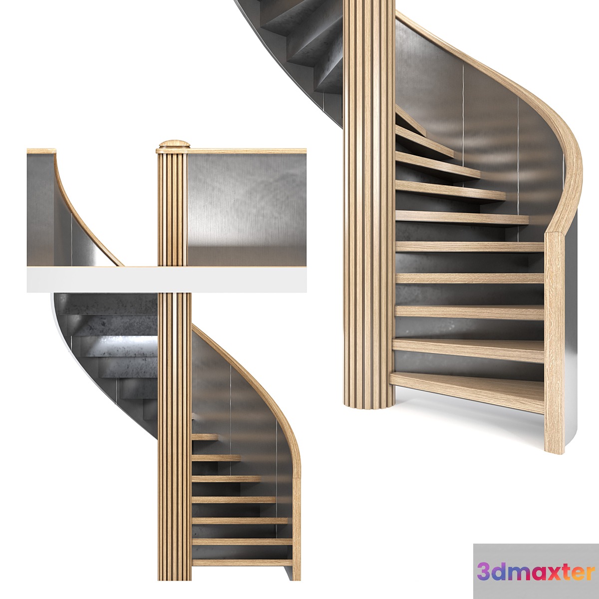 Spiral staircase 2 3D Max