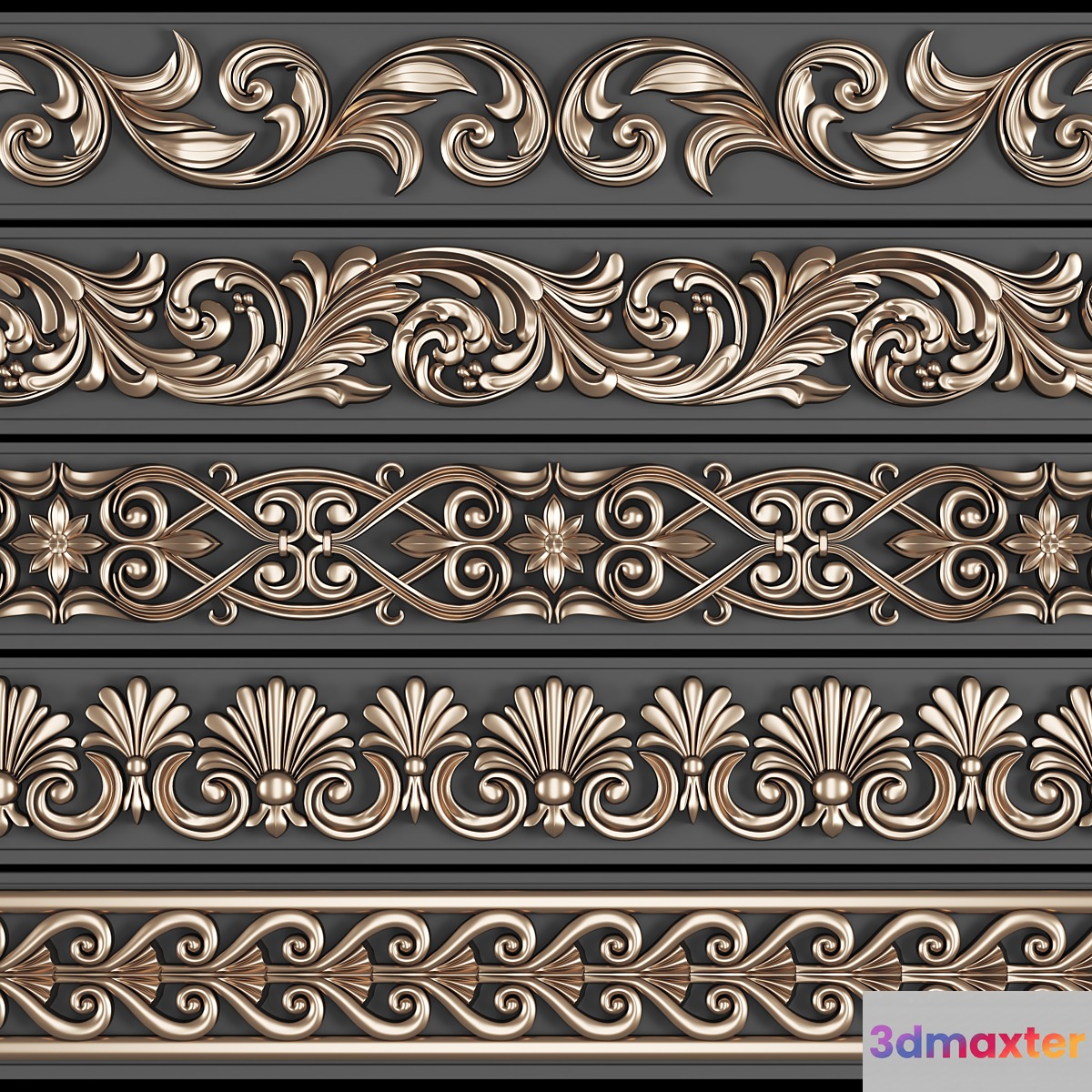 Trim Ornament Vol-03 - No.3