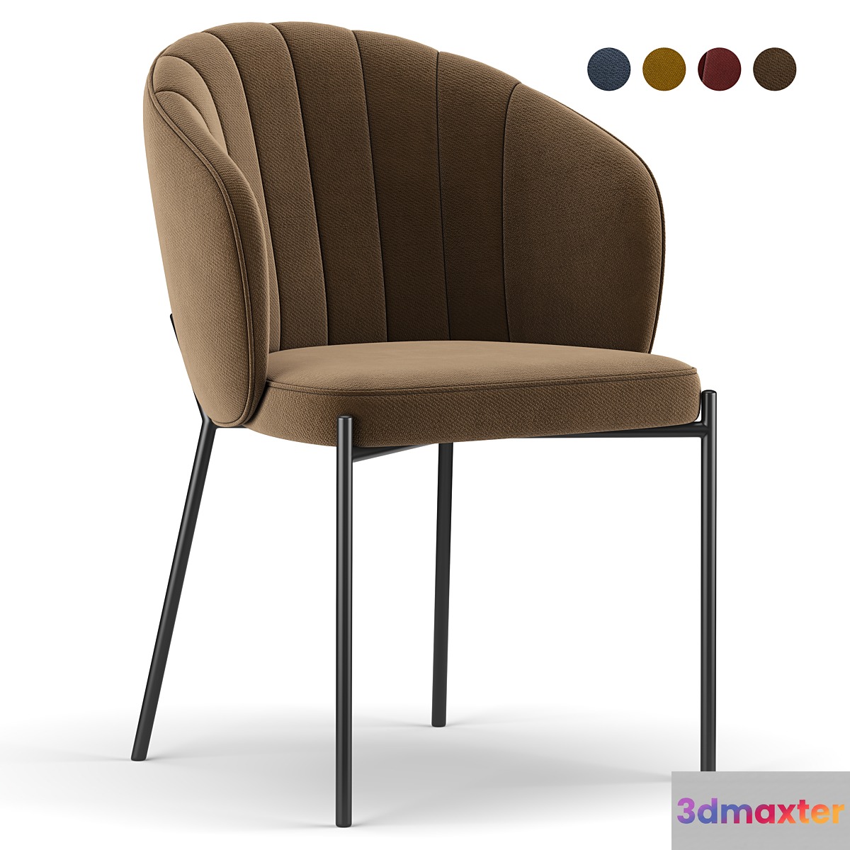 Shell Back Dining Chair 3D Max