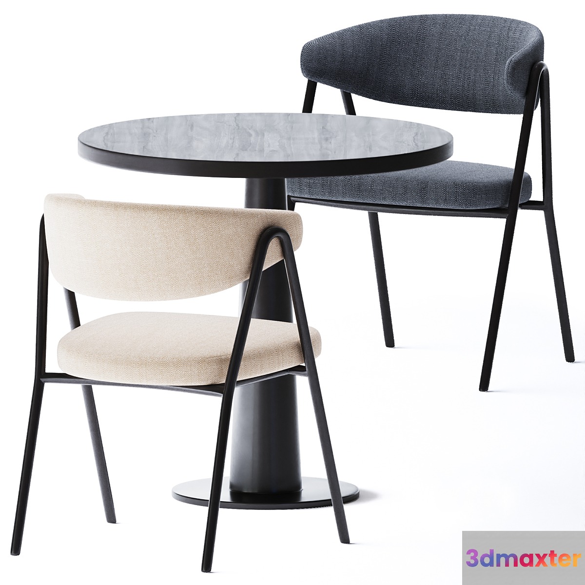 Round table Gray 39 by Gervasoni 3D Max