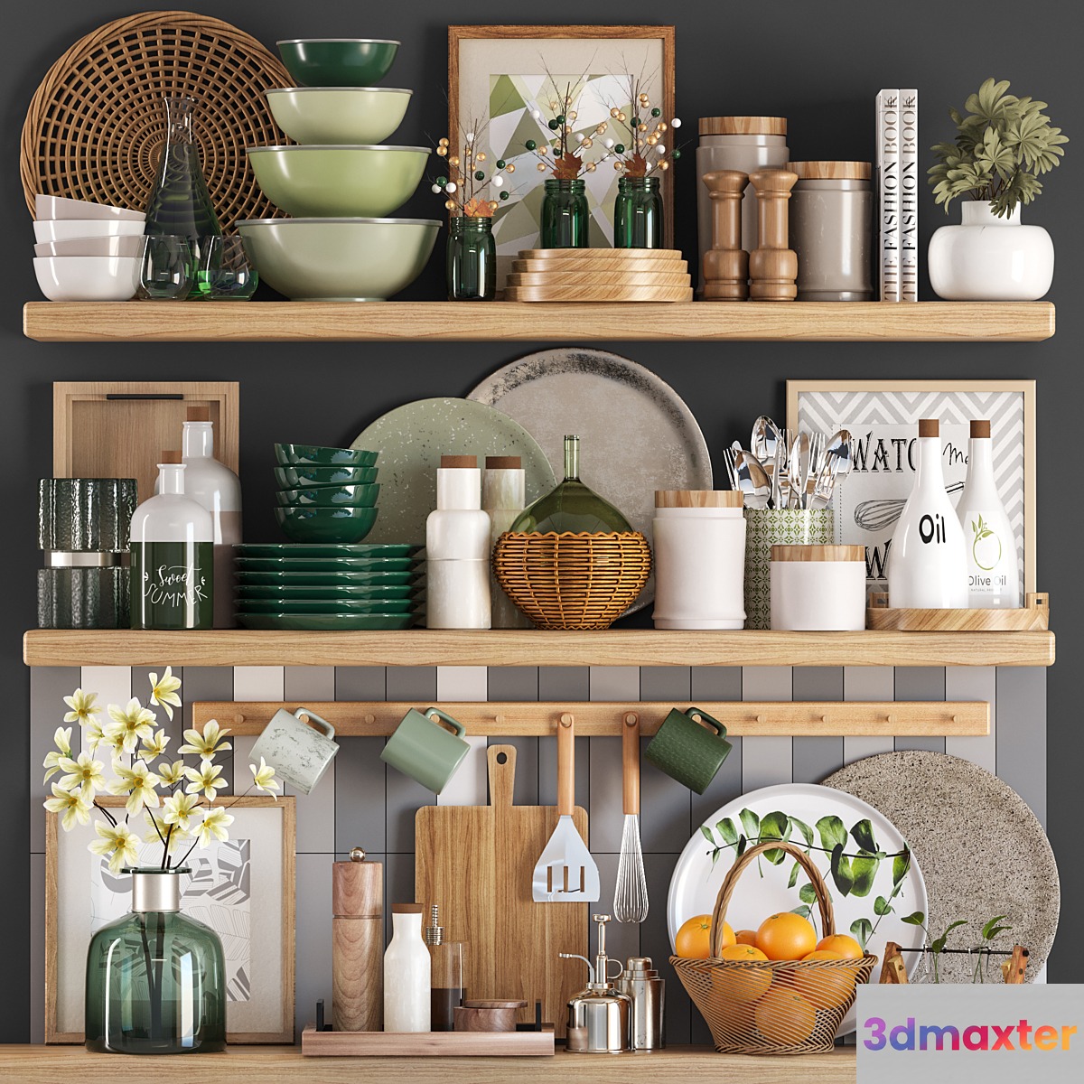 kitchen accessories002 3D Max