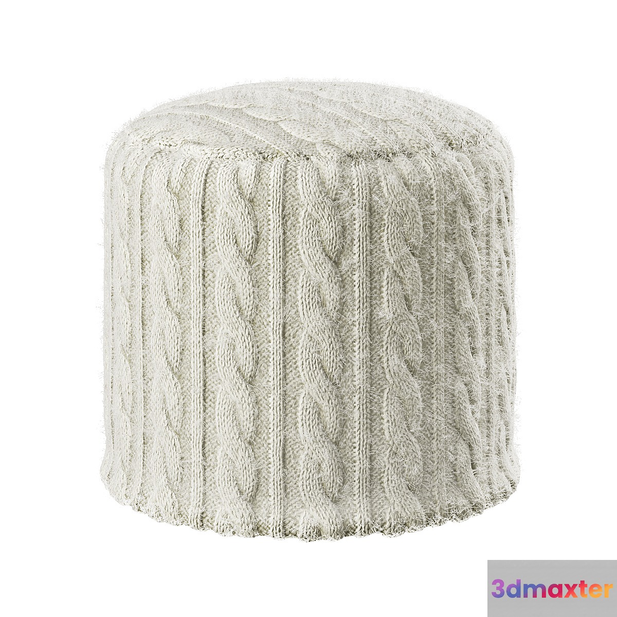 Knitted pouf - No.2 3D Max