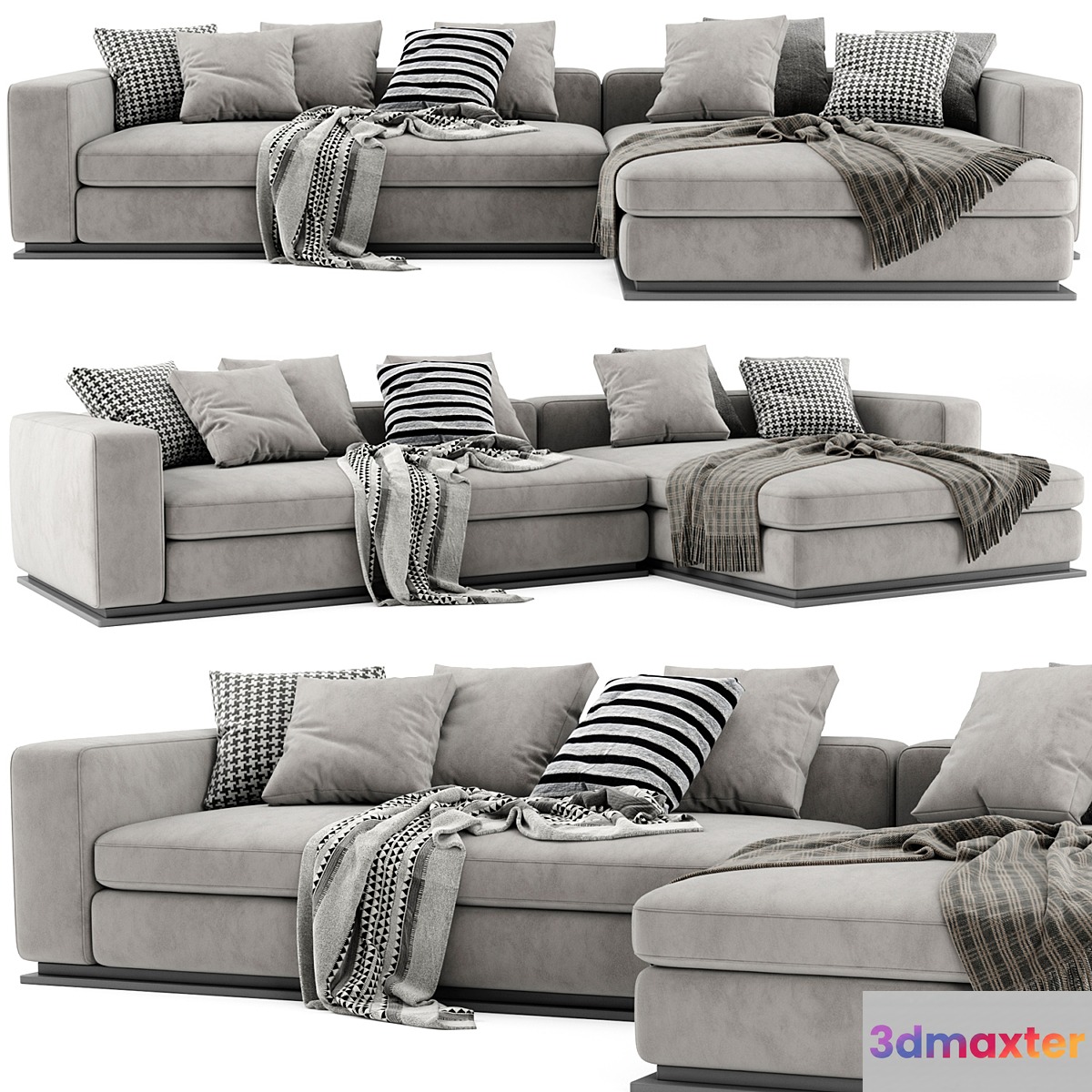 Minotti Leonard Chaise Longue Sofa