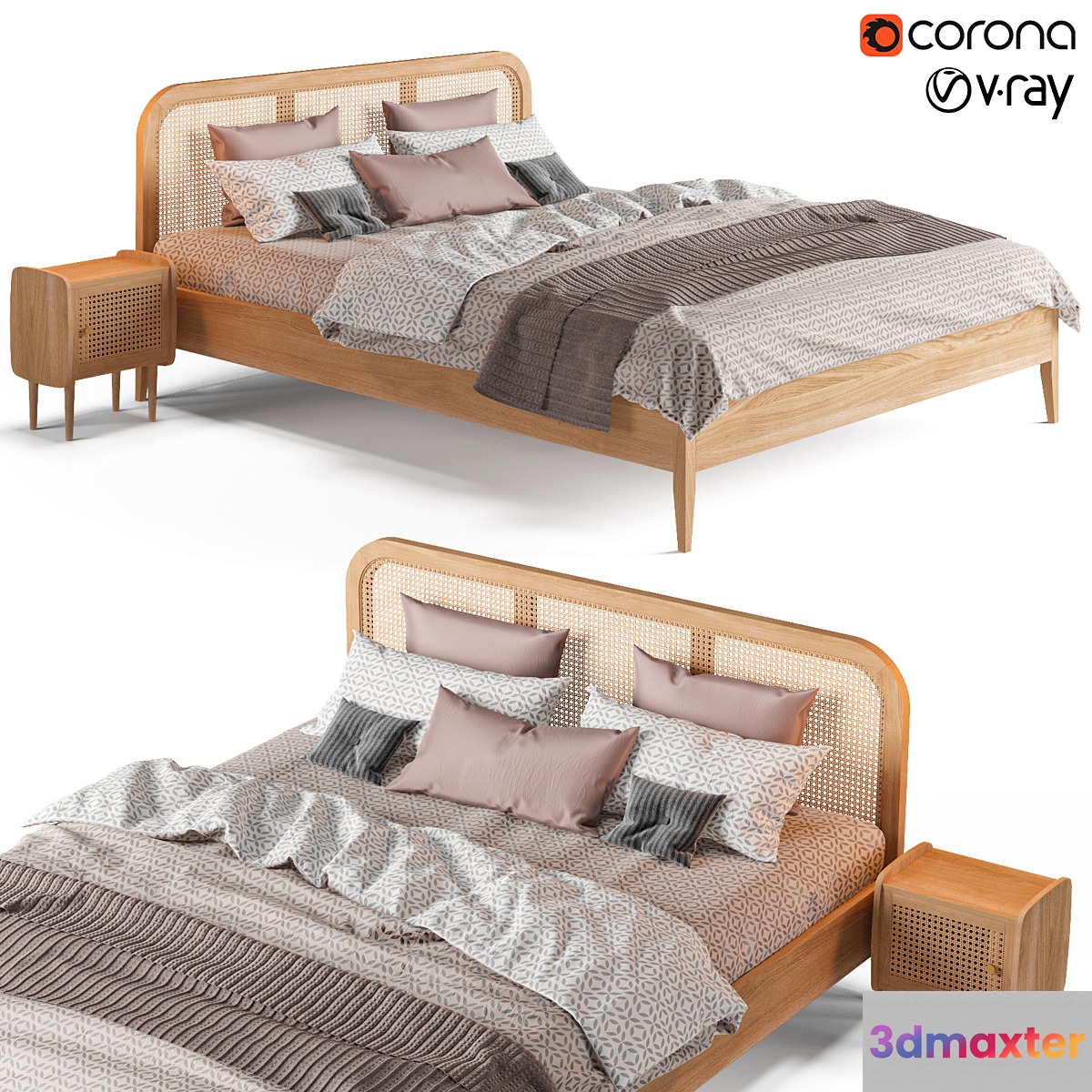Bed La Redoute Madara 3D Max