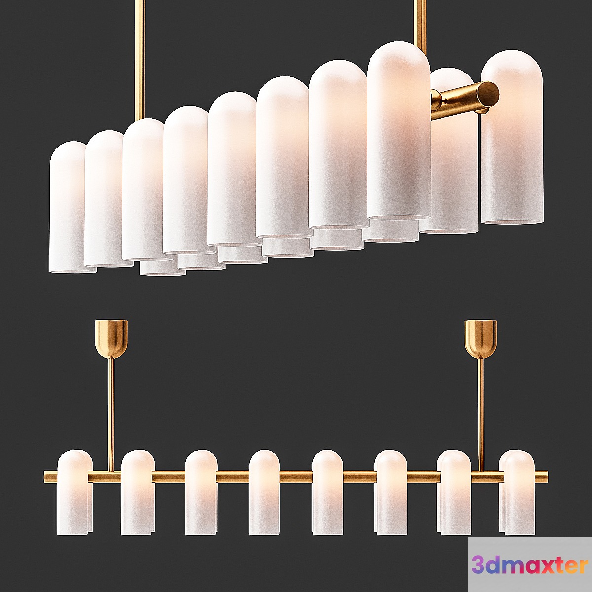 Odyssey Linear Chandelier LG 3D Max