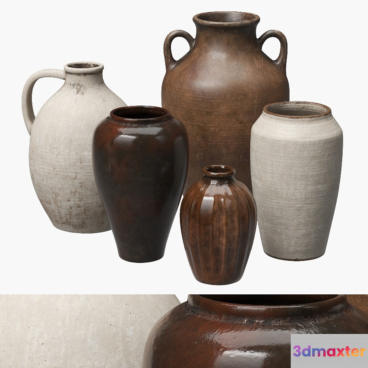 Ceramic vases - No.2 3D Max