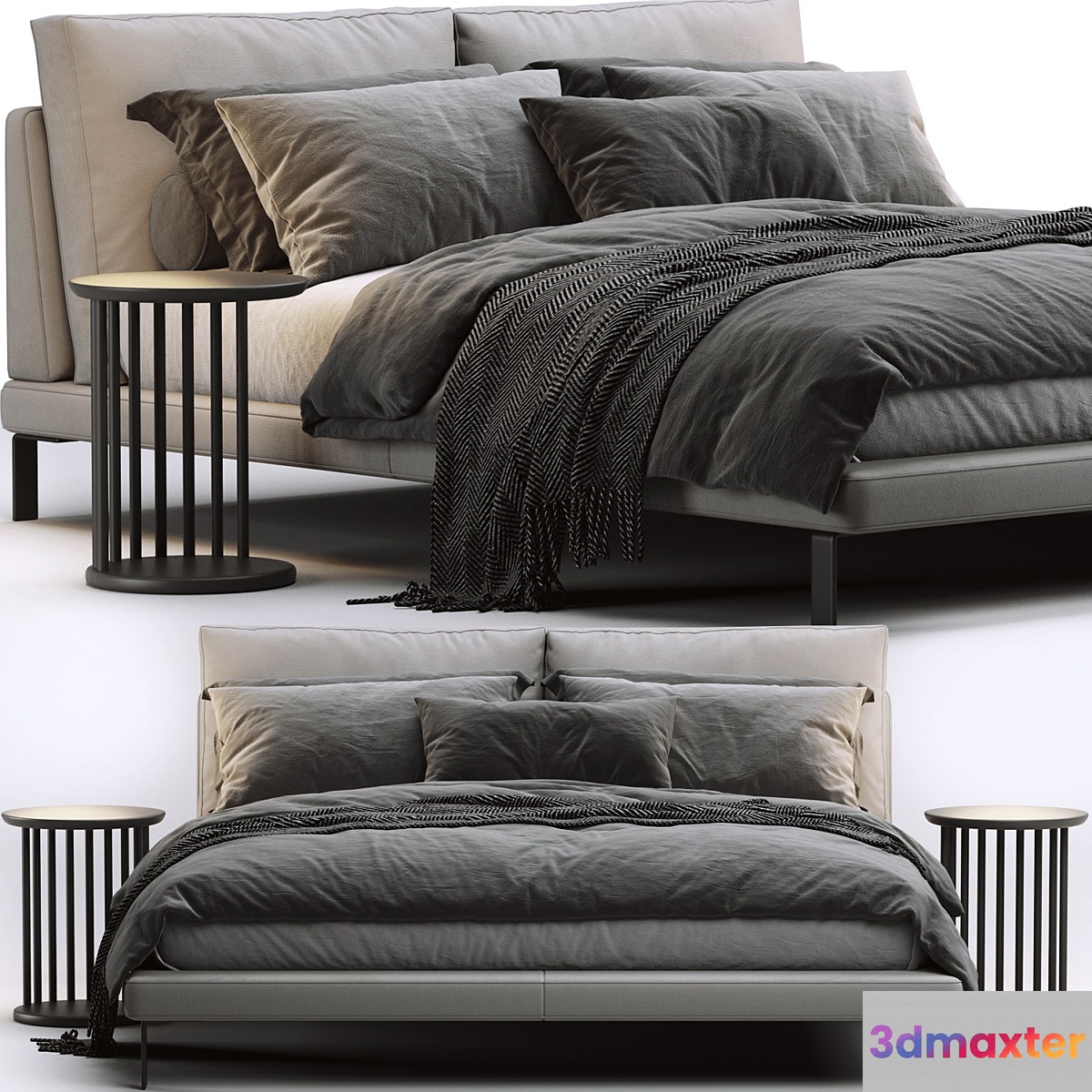 Alivar Lady B Bed 3D Max