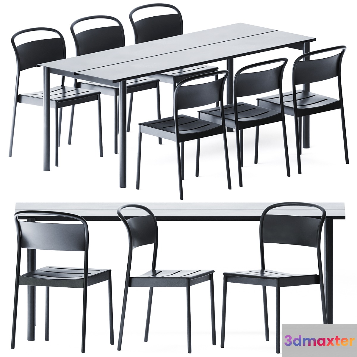 Linear Steel Table by Muuto 3D Max