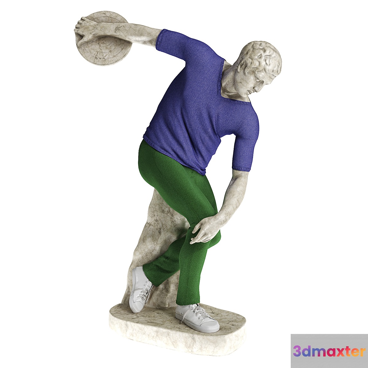 Leo Caillard Discobolus cloth 3D Max
