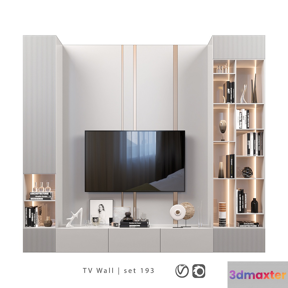 TV Wall | set 193 3D Max