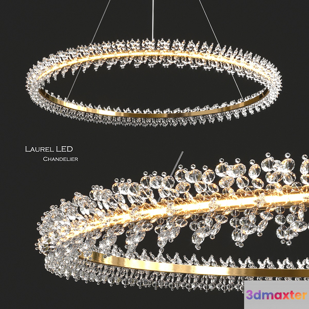 Laurel LED Chandelier by Elegant Lighting 3D Max