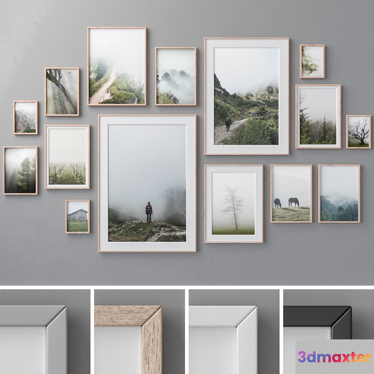 Photo Frames Set 1006 3D Max