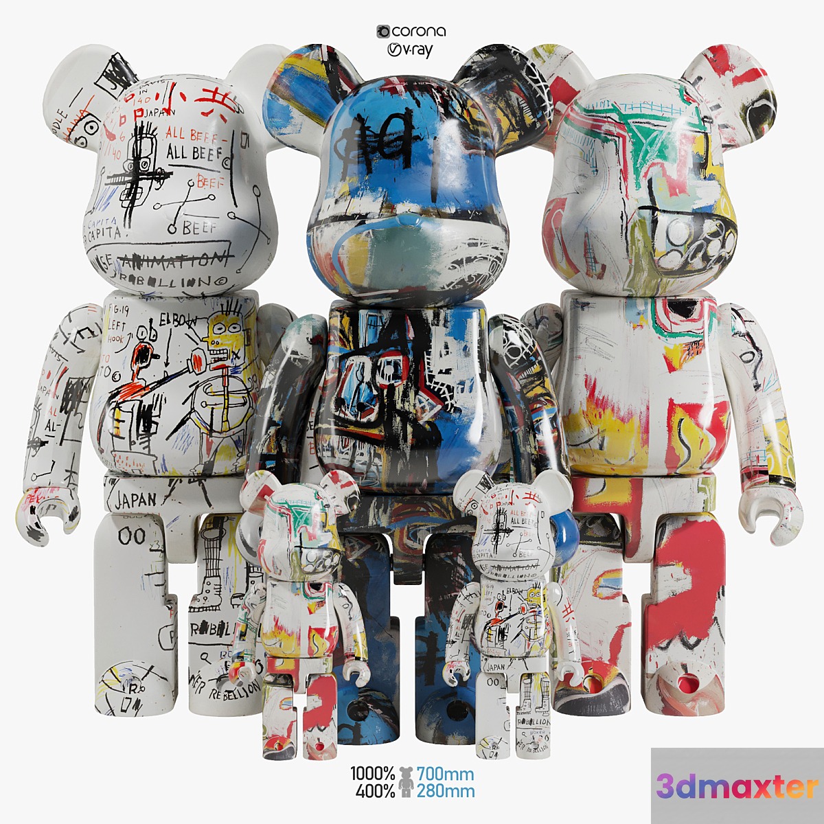 Bearbrick _ Basquiat ART - No.2