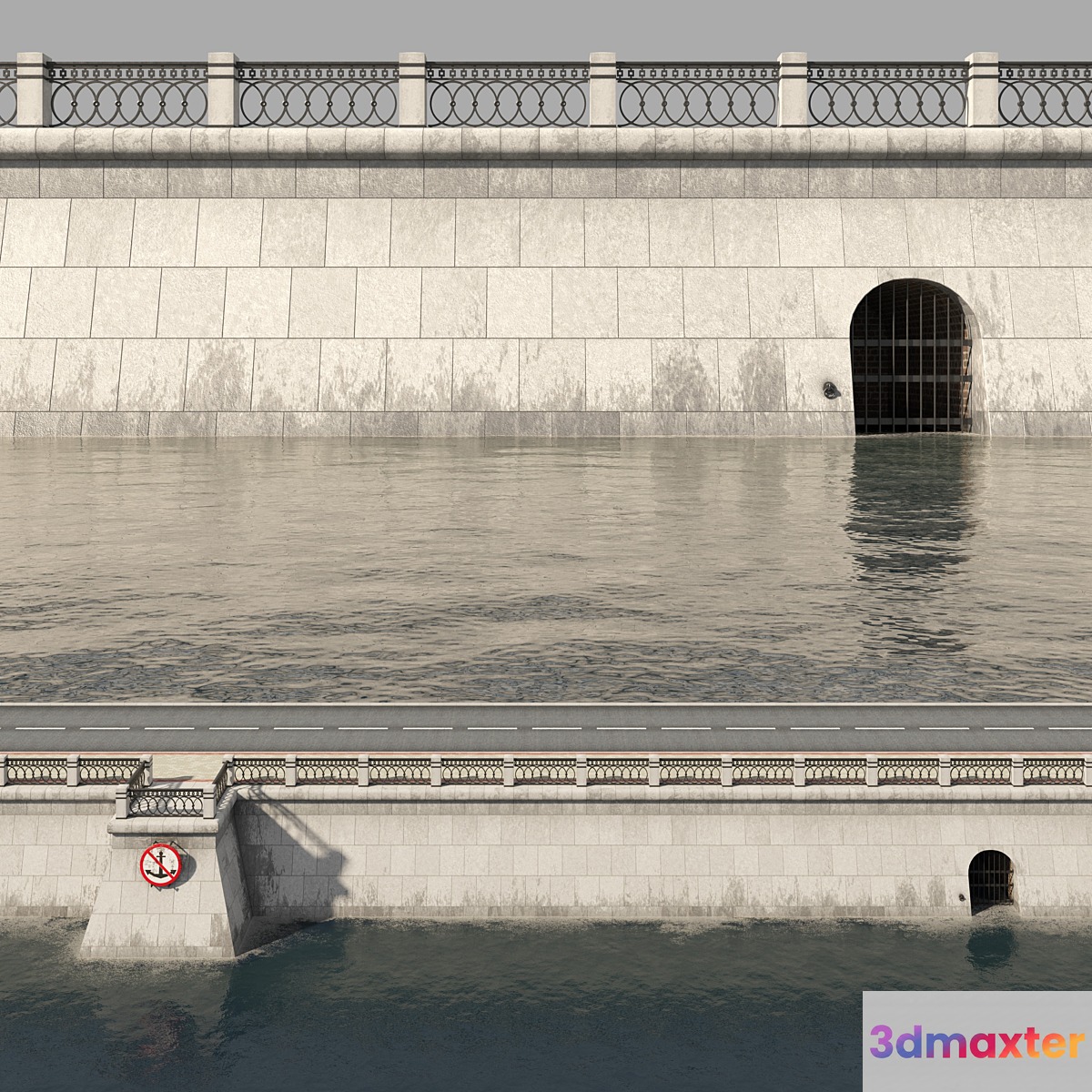 The embankment 3D Max