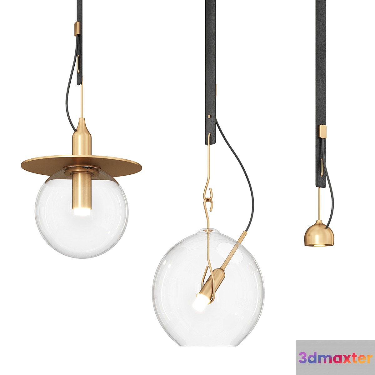 Italian pendant lamp Viabizzuno Sul Sole Va 3D Max