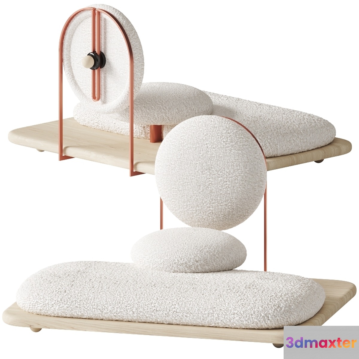 Asana Ground Chair by Mario Milana _ Les Ateliers Courbet