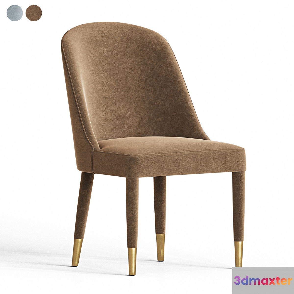 Brie Armless Dining Chair 3D Max