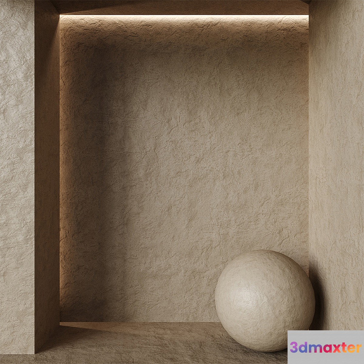 Decorative Plaster # 80 - No.2 3D Max