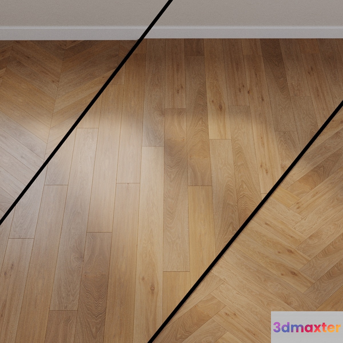 Parquet board Quick-Step Palazzo collection Champagne Oak Oiled PAL1475 _ PAL 1475 3D Max