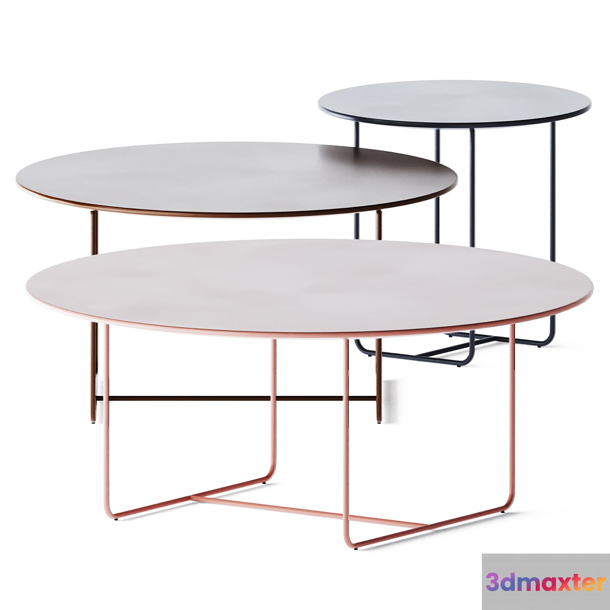 Metal Round Coffee Table Laura by Jori