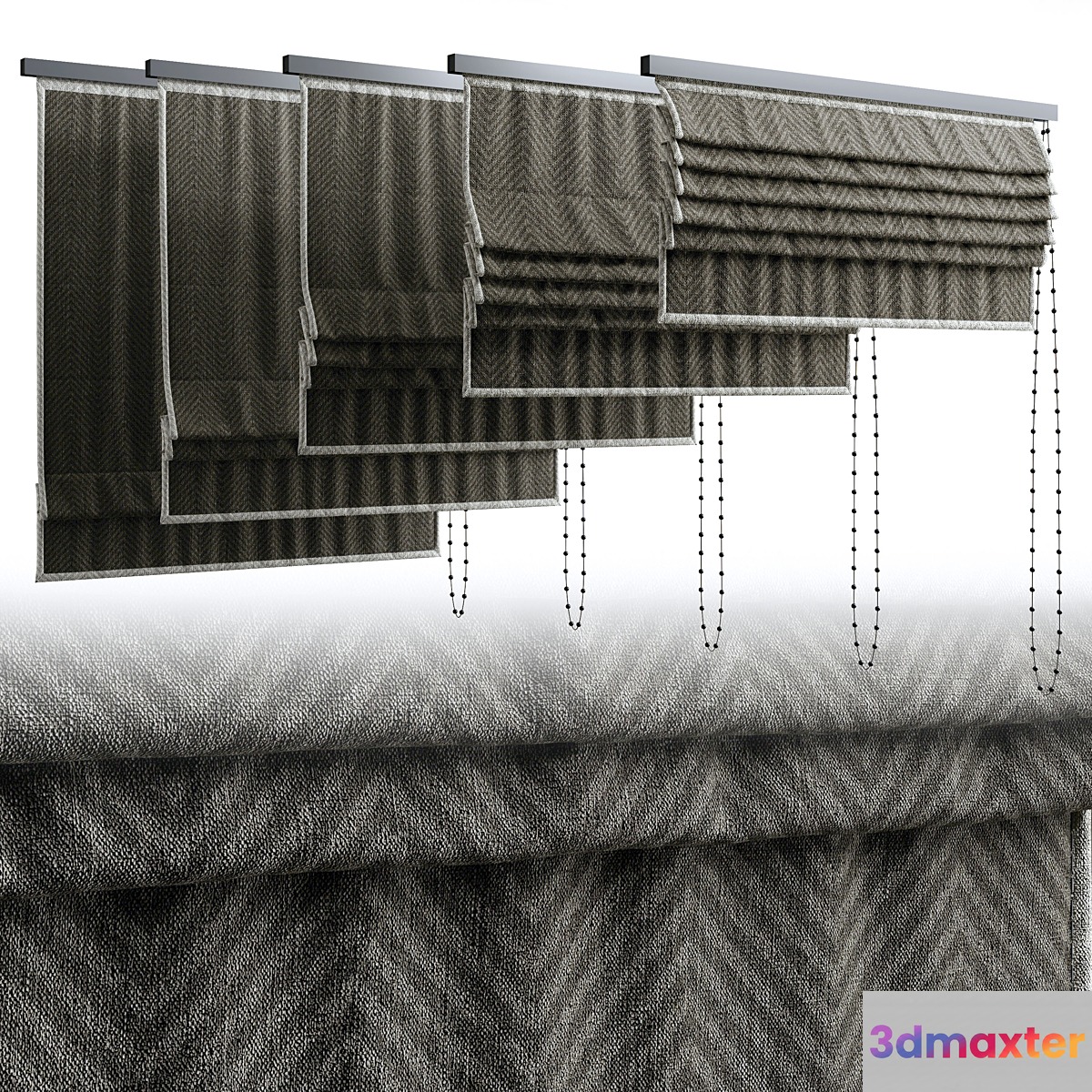 Roman curtain 04 3D Max