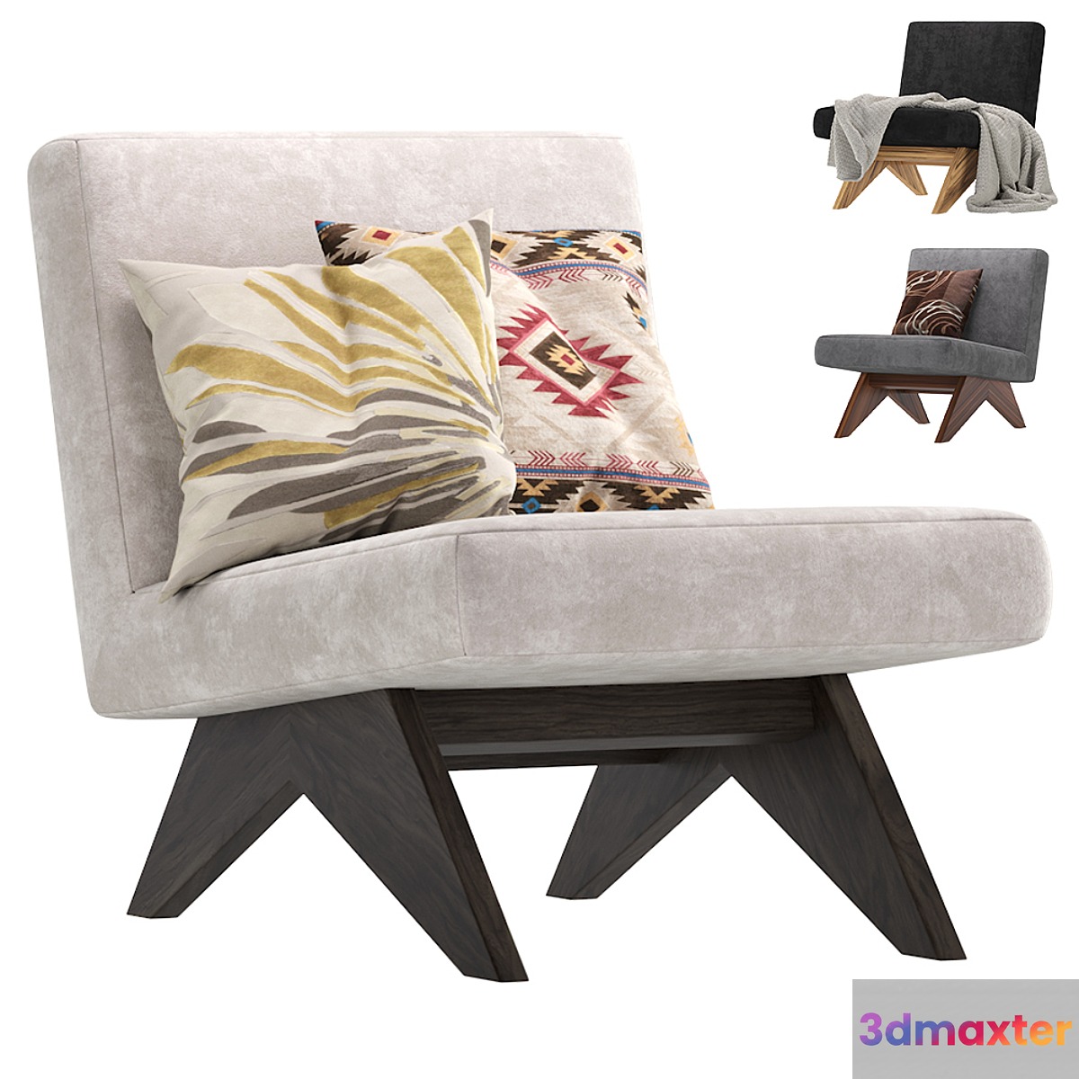 Chair Erudit Low Eichholtz 3D Max