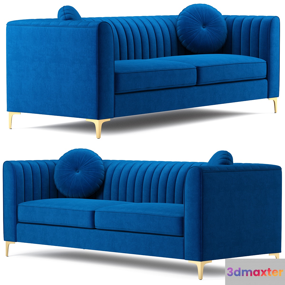 Isabelle Velvet Sofa Meridian Furniture - No.3