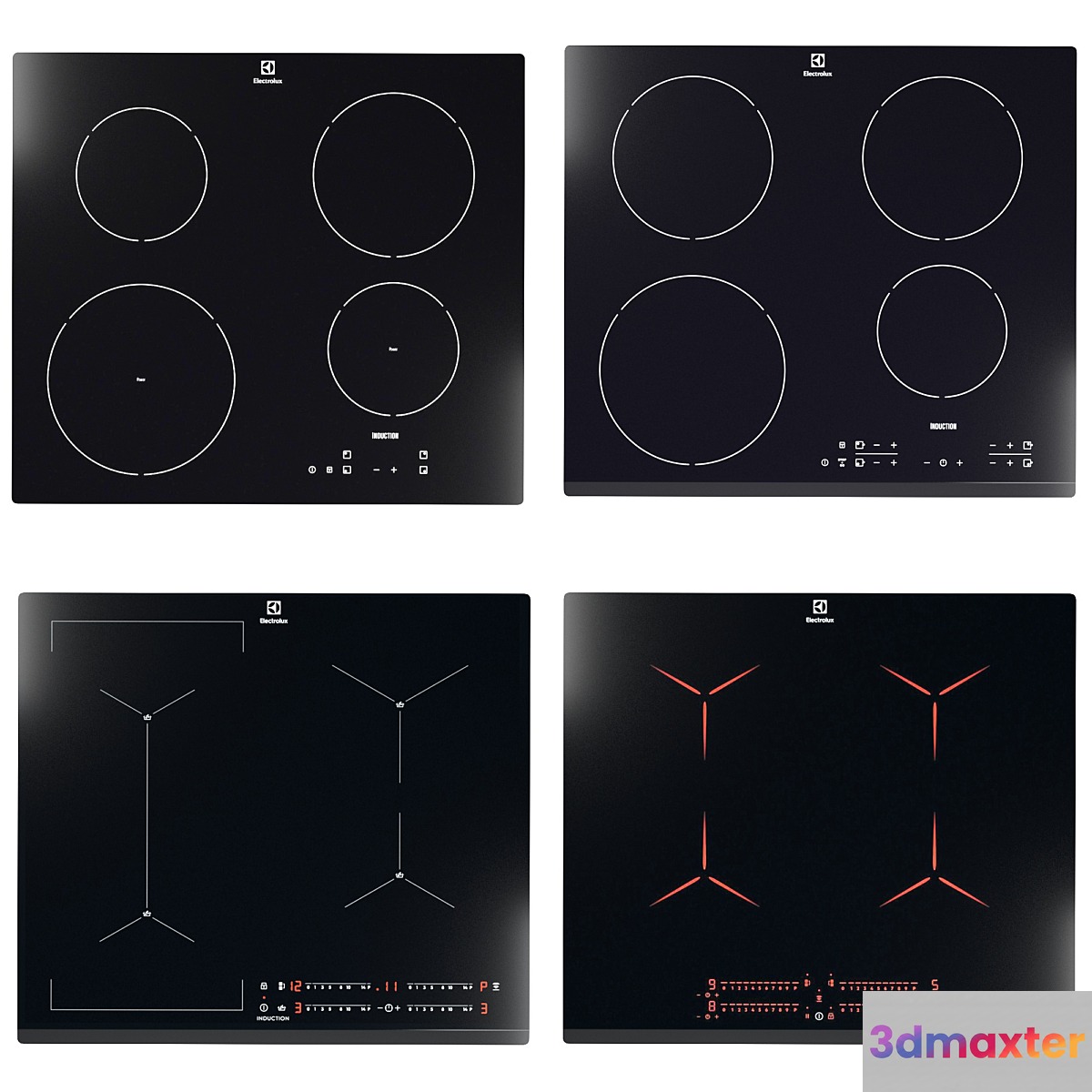 Set of hobs Electrolux 3D Max