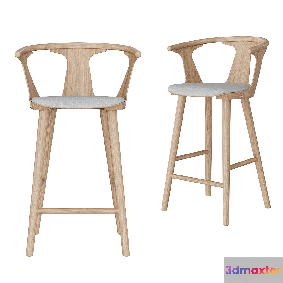 Semi-bar chair Yard 3D Max