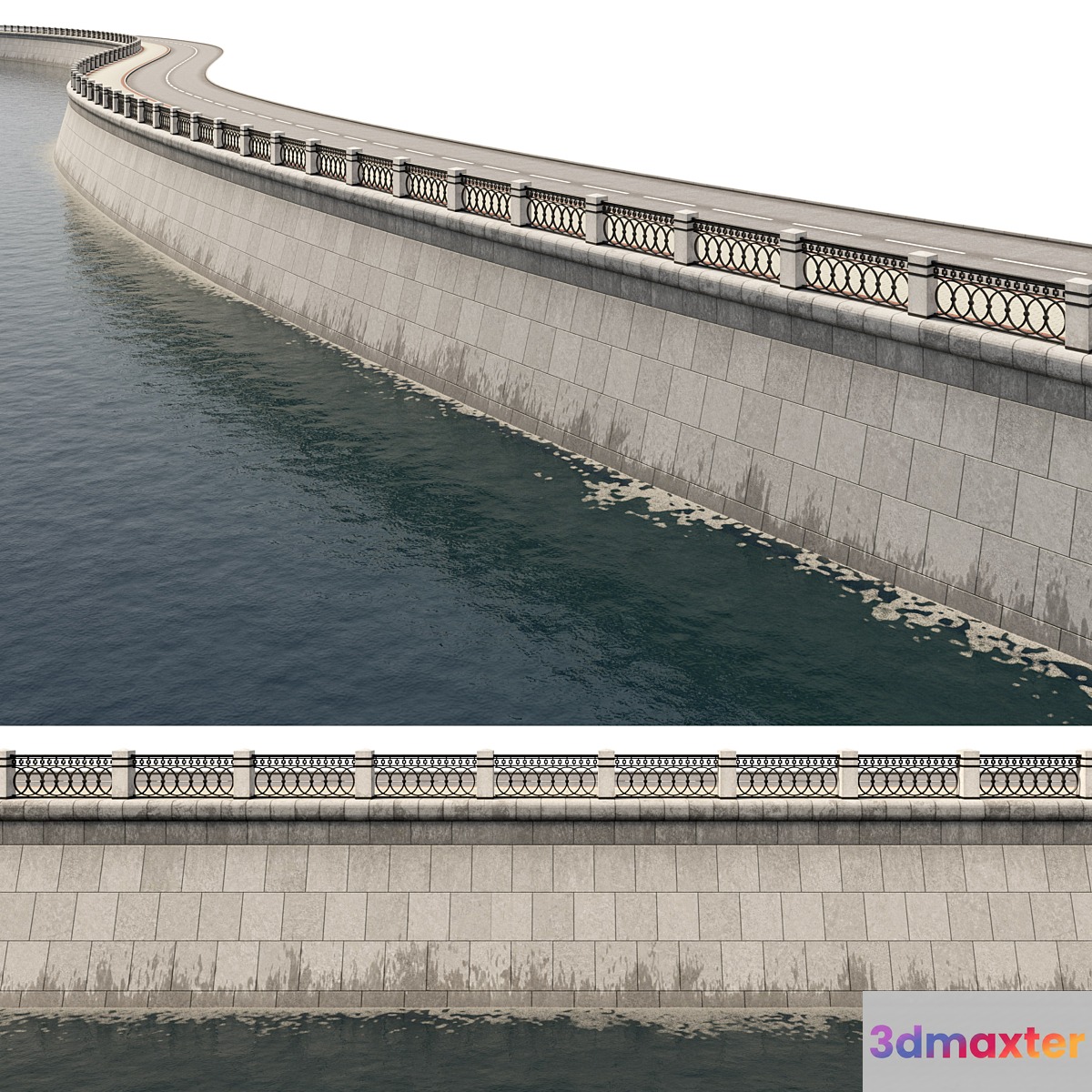 Embankment 2 (PathDeform) 3D Max