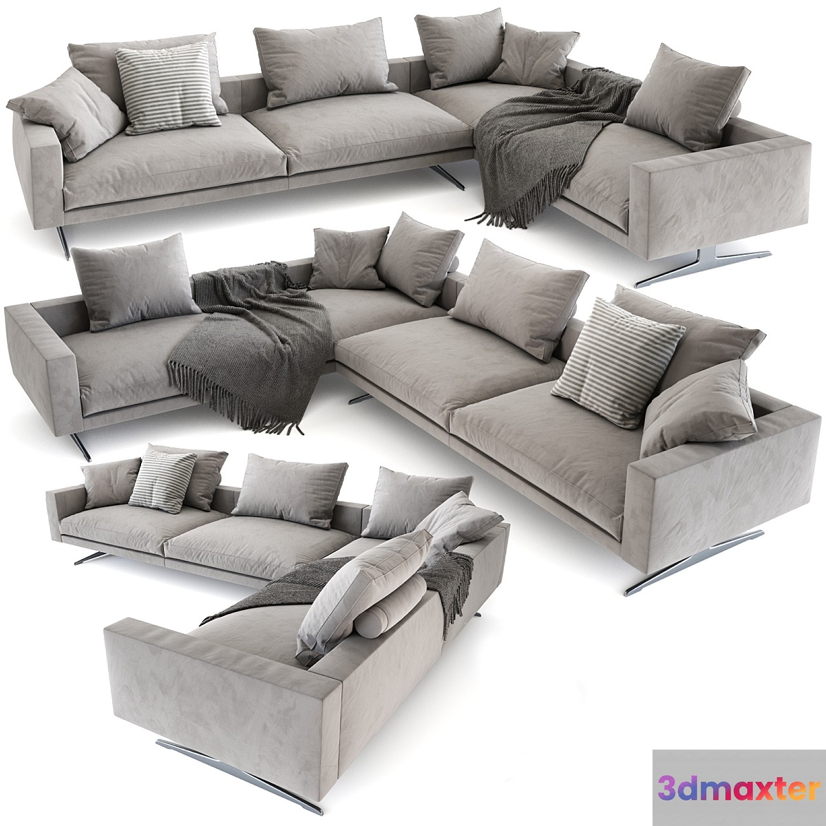 Flexform Campiello sofa 3D Max