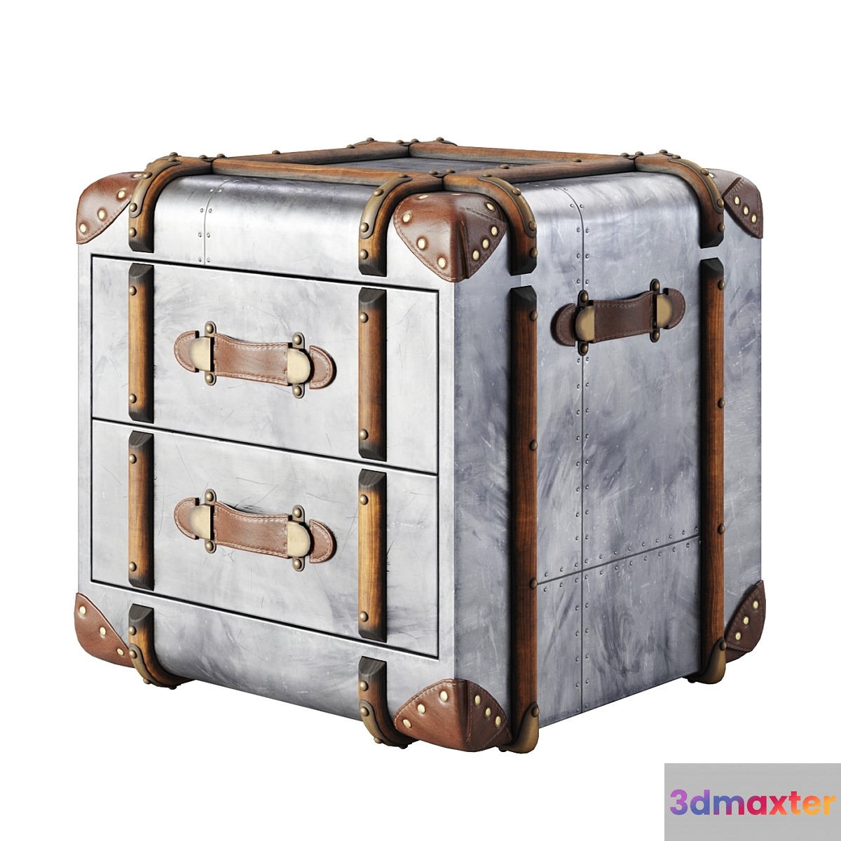 RH Richards Trunk 2-Drawer Cube - No.3