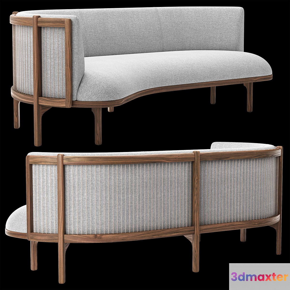 RF1903 Sideways Sofa 3D Max