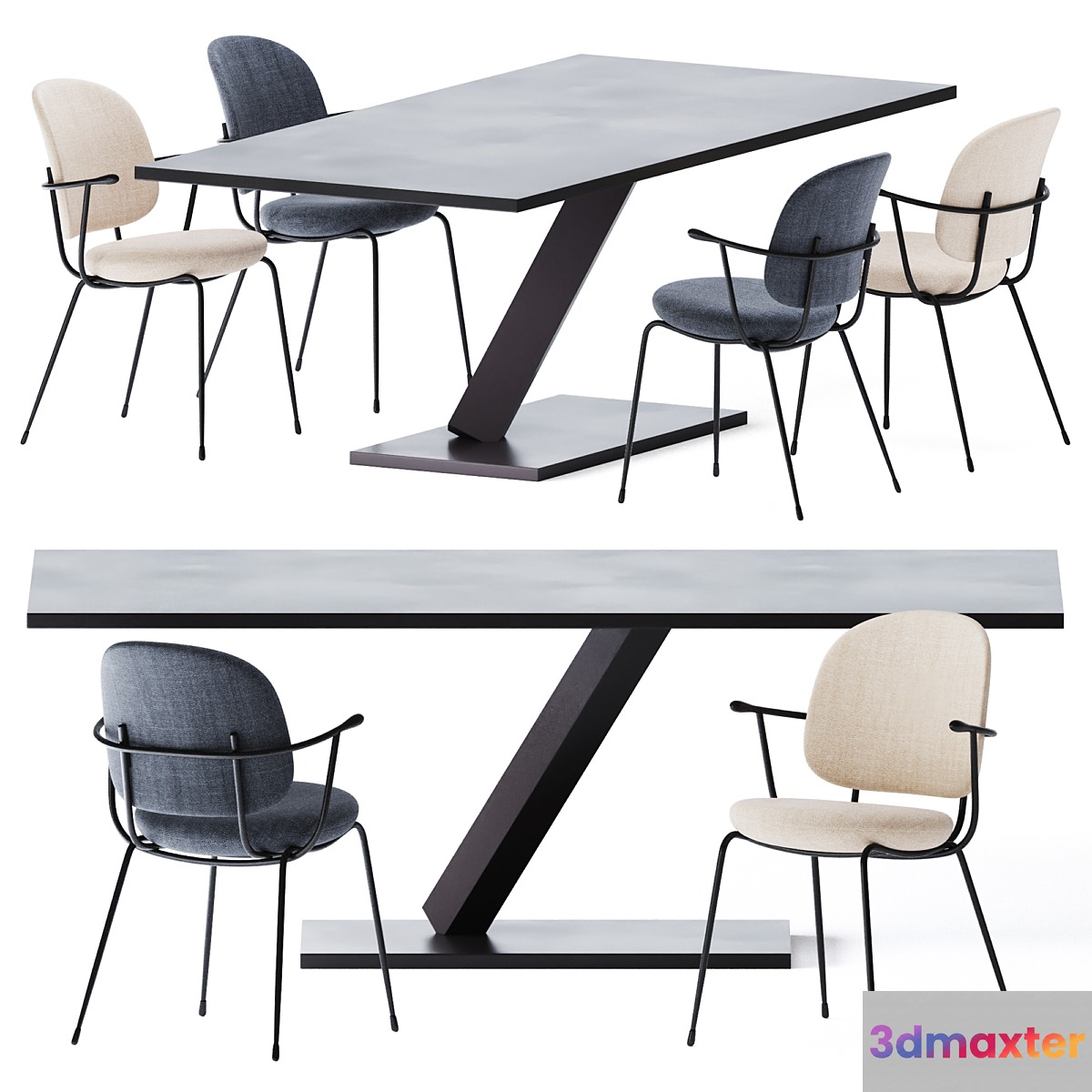 Element Dining Table by Desalto 3D Max