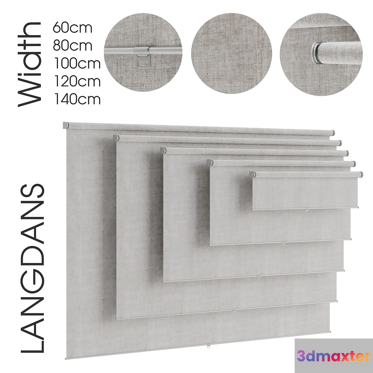 LANGDANS. Roller blind - No.3