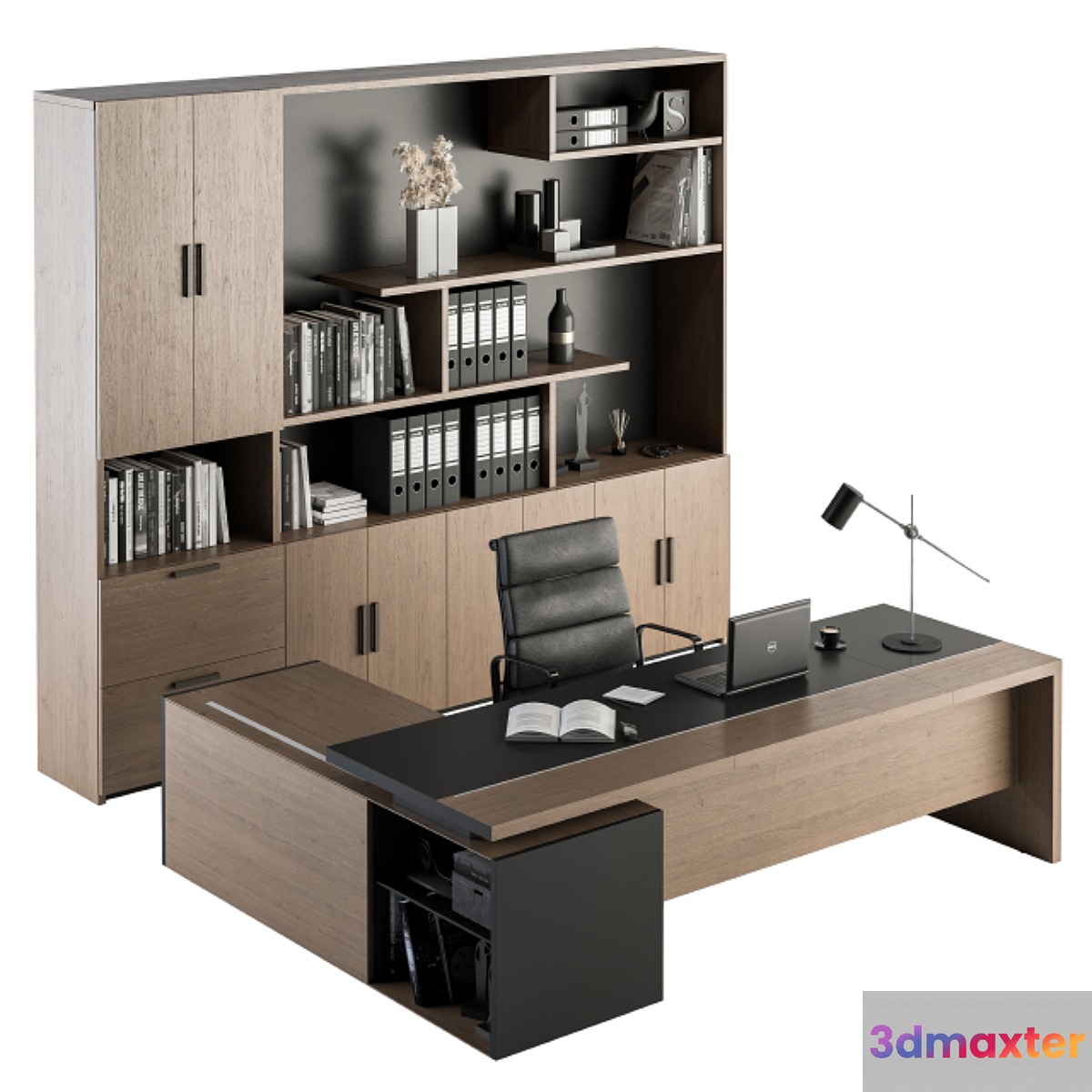 Office Furniture - Manager Set 18 3D Max