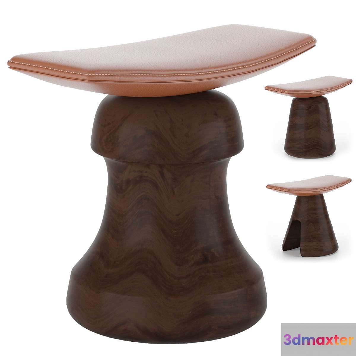 Roi fou and mat stools 3D Max