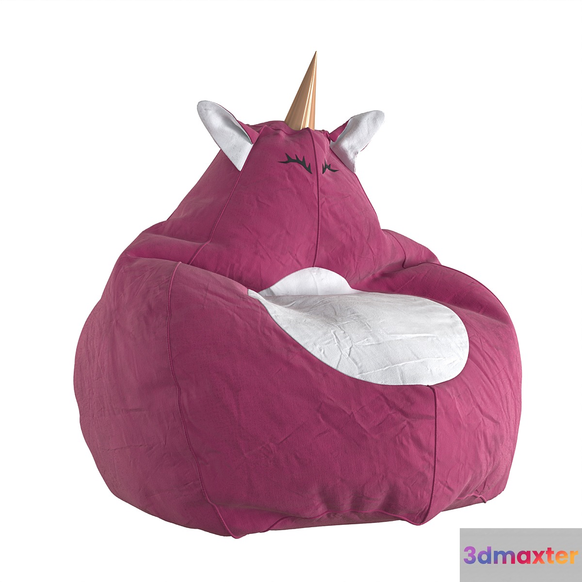 Armchair Bag Unicorn Pink 3D Max
