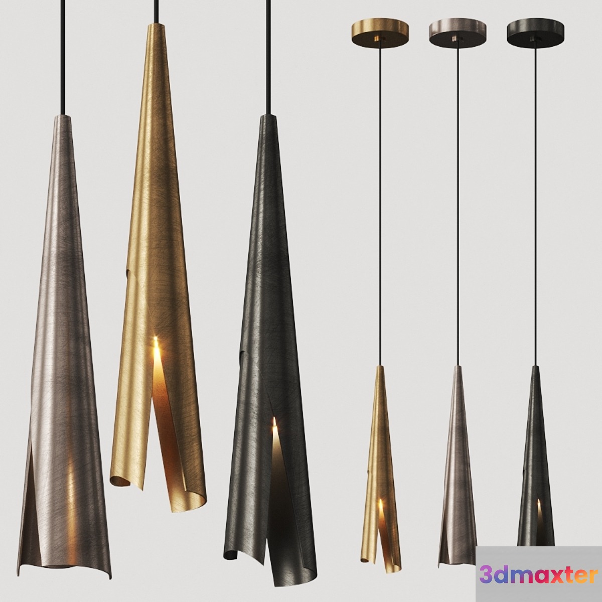 Kelly Wearstler Pelle Pendant Lamp 3D Max