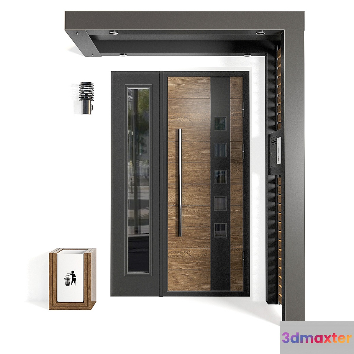 Modern entrance 01 3D Max