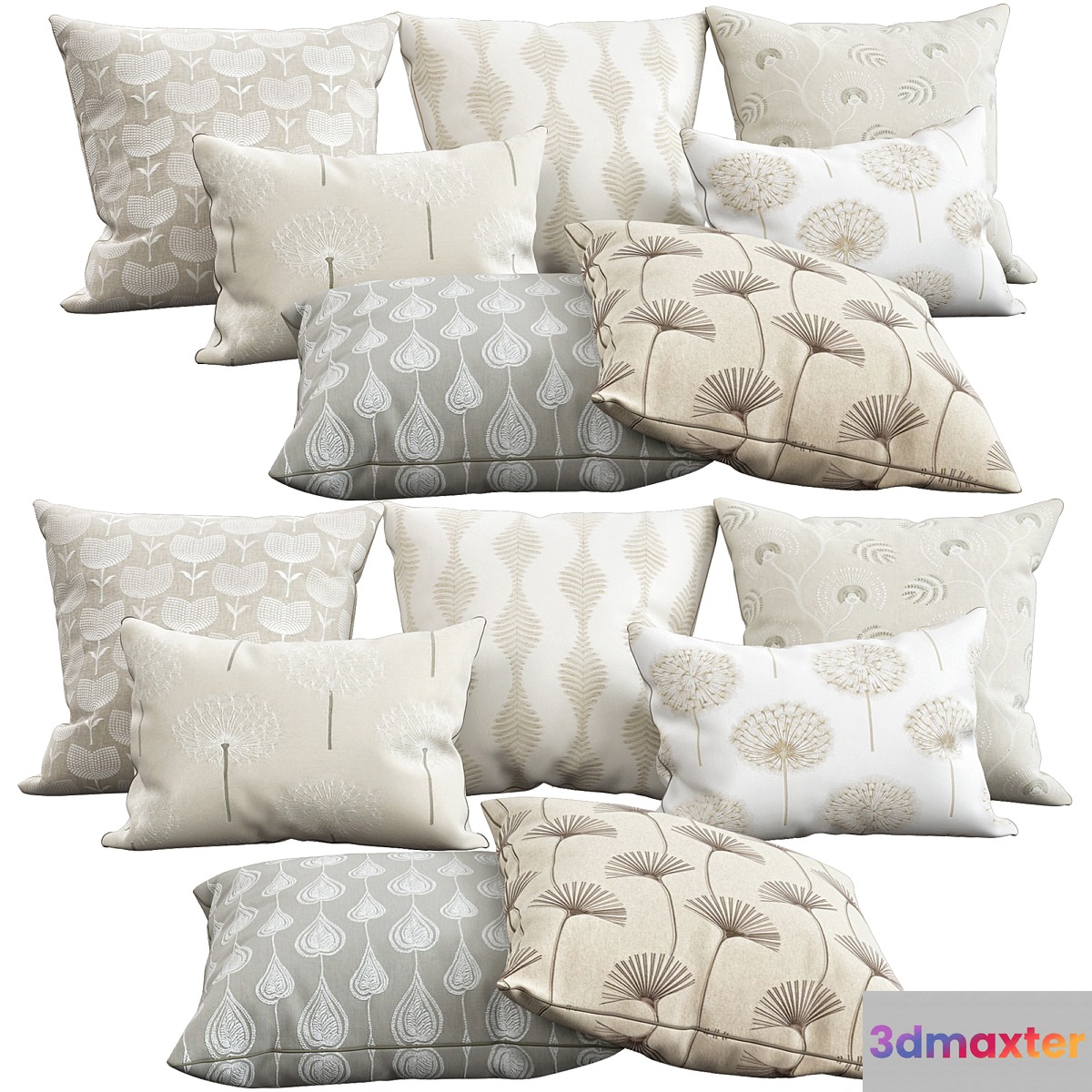 Decorative pillows 76 3D Max