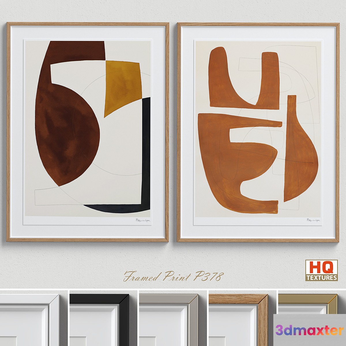 Framed Print P-378 3D Max