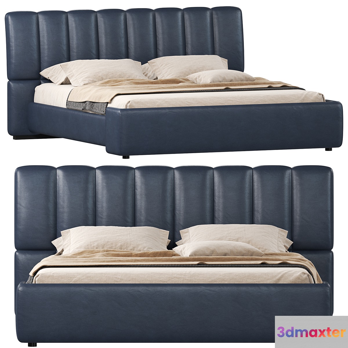Natuzzi Briq bed 3D Max Natuzzi Briq bed 3D Max